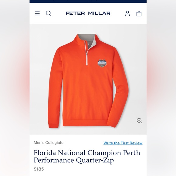 Florida Gator qtr zip Peter Millar size M - Picture 6 of 6